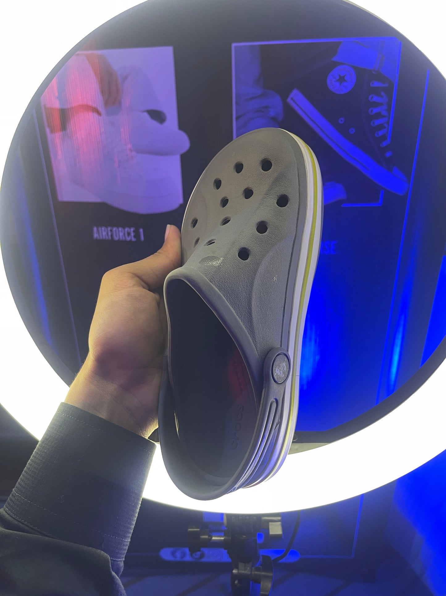 Kids Crocs Grey White